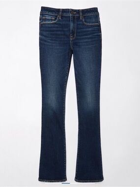 American Eagle Outfitters Dark Blue Next Level High Waisted Skinny Kick Jeans